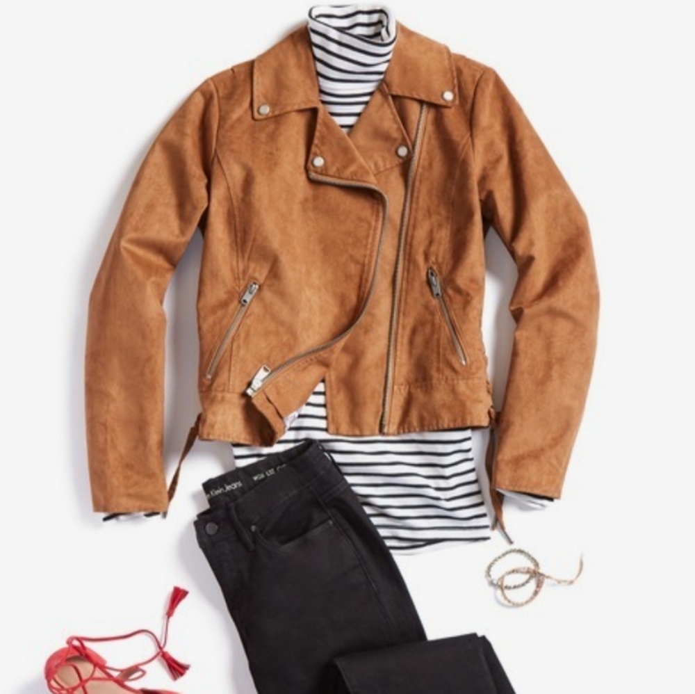 Marc New York Farryn Moto Faux Seude Jacket
